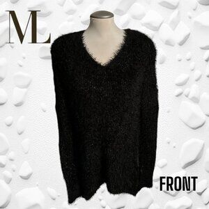 MELANIE LYNE GORGEOUS GOLD FLECK SOFT SWEATER
